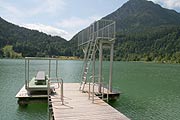 Sprungturm im Strandbad  Thiersee (Foto: Martin Schmitz)
